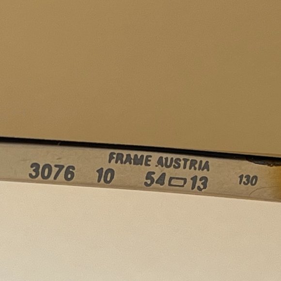 Vintage Viennaline Frame Austria 3076 Optyl Honey Amber Eyeglass Frame - Picture 7 of 7